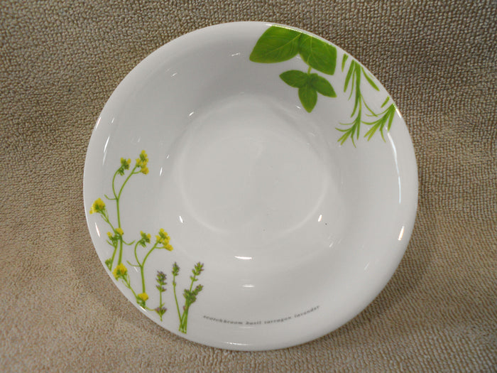 1 CORELLE Livingware EUROPEAN HERBS Round 18-oz SOUP CEREAL BOWL Garden Green