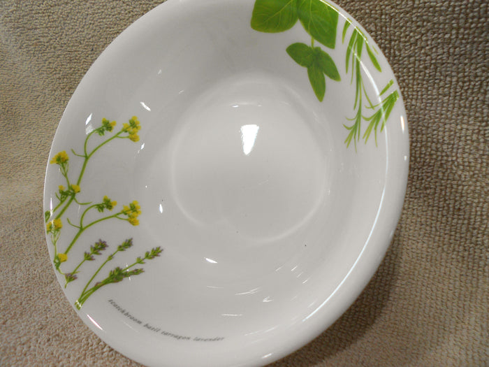 1 CORELLE Livingware EUROPEAN HERBS Round 18-oz SOUP CEREAL BOWL Garden Green