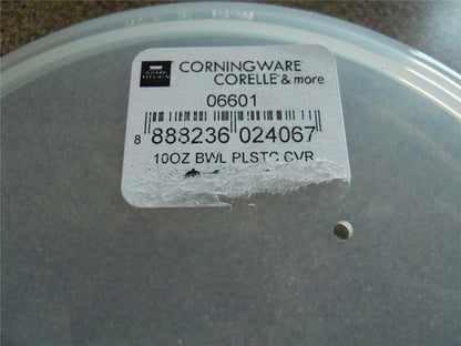 1 Corelle SHEER MICROWAVE Plastic COVER w/Vent Hole for 10-oz Bowl Reheat Food