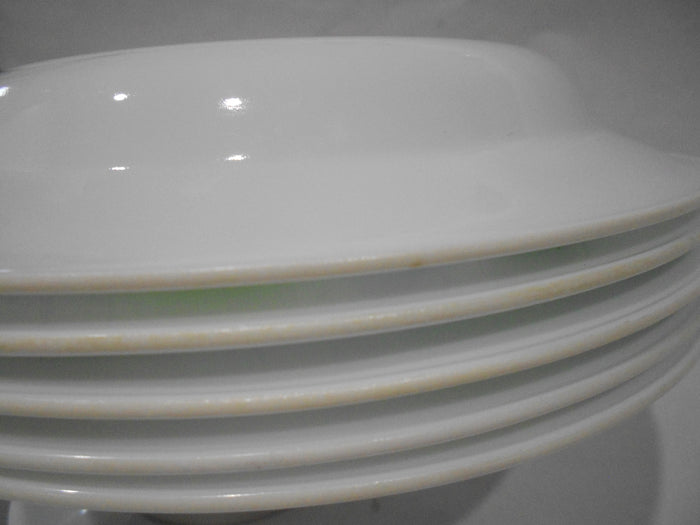 ❤️ 1 Corelle SPEARMINT 15-oz Flat RIMMED SOUP BOWL Pasta Stew 8.5" Green Blue Leaves