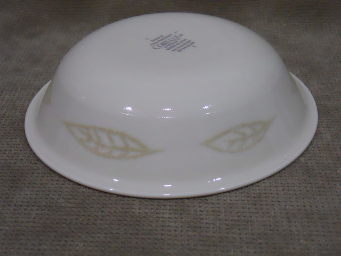 1 Corelle TEXTURED LEAVES 10-oz Fruit DESSERT BOWL *Sandstone Brown Leaf 5 3/8"