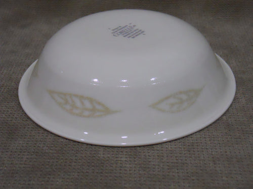 1 Corelle TEXTURED LEAVES 10-oz Fruit DESSERT BOWL *Sandstone Brown Leaf 5 3/8"