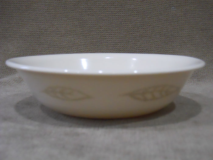 1 Corelle TEXTURED LEAVES 10-oz Fruit DESSERT BOWL *Sandstone Brown Leaf 5 3/8"