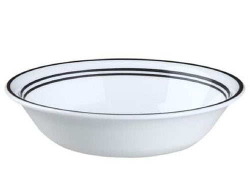 1 NEW Corelle CLASSIC CAFE BLACK 10-oz Dessert BOWL Triple Bands 5 1/2" x 1 3/8"