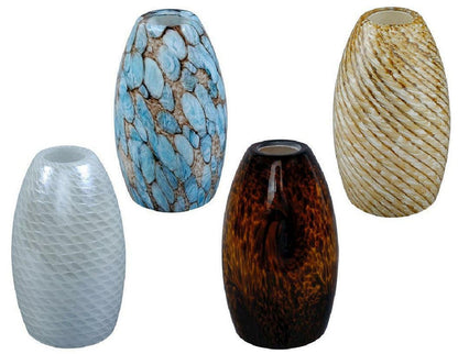 1 Replacement DROP PENDANT LIGHT "GLASS SHADE" Pick: BLUE BROWN PEBBLE HONEYCOMB