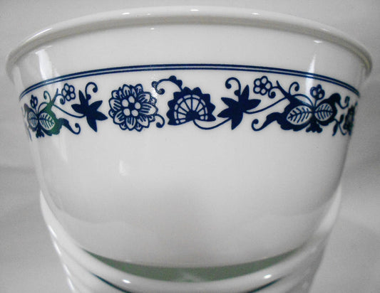 ❤️ 1 Vtg.CORELLE Corning OLD TOWN BLUE 28-oz SOUP CEREAL Super Chili BOWL Navy