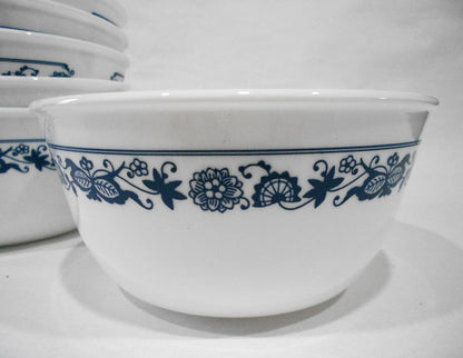 ❤️ 1 Vtg.CORELLE Corning OLD TOWN BLUE 28-oz SOUP CEREAL Super Chili BOWL Navy