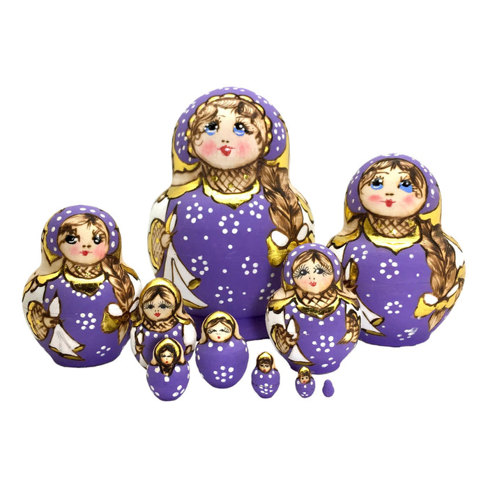 Lavender nesting dolls