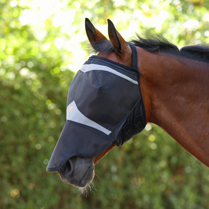 10868 - Shires FlyGuard Pro Fine Mesh Earless Fly Mask with Nose