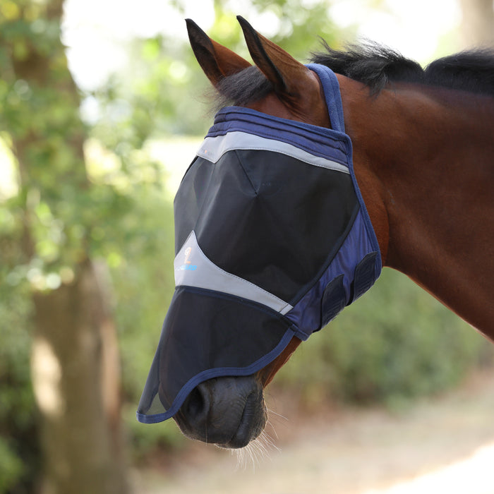 10868 - Shires FlyGuard Pro Fine Mesh Earless Fly Mask with Nose