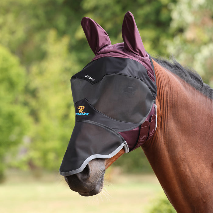 10871 - Shires FlyGuard Pro Deluxe Fly Mask with Ears & Nose