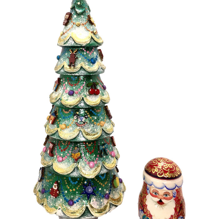 Large Christmas tree matryoshka