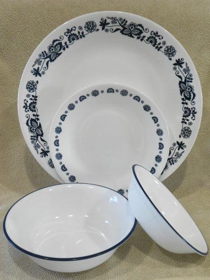 ☃️16-pc Corelle OLD TOWN BLUE DINNERWARE SET Dinner Bread PLATES Dessert BOWLS