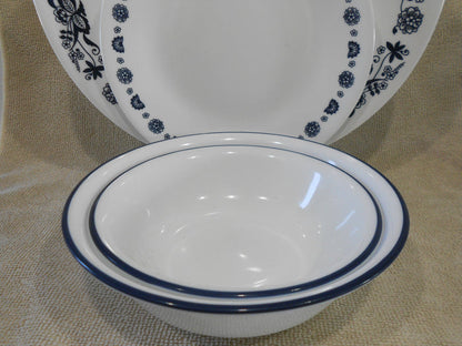 ☃️16-pc Corelle OLD TOWN BLUE DINNERWARE SET Dinner Bread PLATES Dessert BOWLS