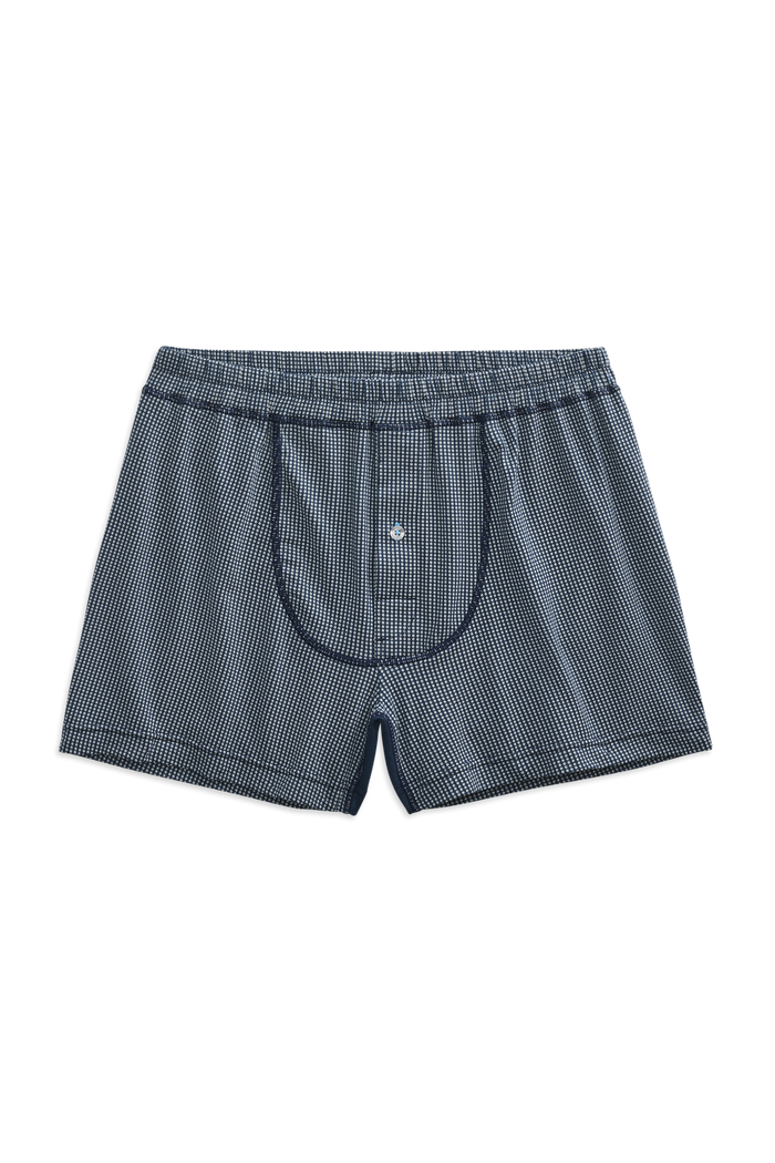 Slate Eye Roll | Front view of the 18-Hour Jersey Knit Boxer in Slate Eye Roll