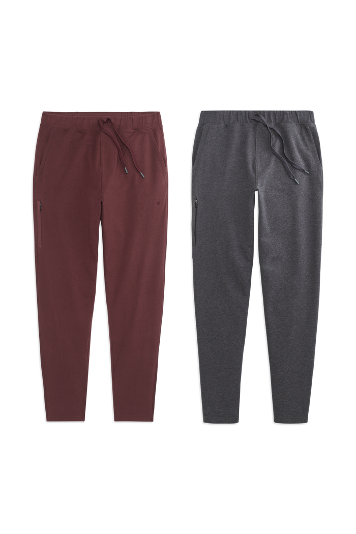 Deep Maroon / Charcoal Heather / S