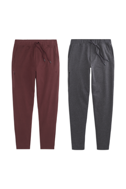 Deep Maroon / Charcoal Heather / S