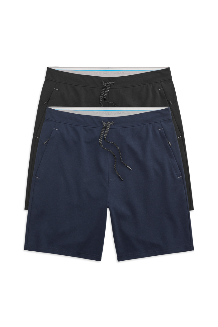 Front view of 2-Pack Atlas Short Total Eclipse / True Black