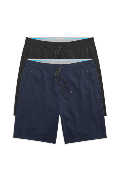 Front view of 2-Pack Atlas Short Total Eclipse / True Black