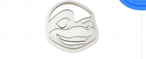 3D Printed Leo Teenage Mutant Ninja Turtle Mutant Mayhem Head Cookie Cutter