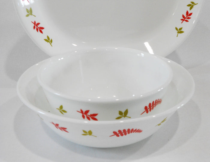 ❤️ 9-pc Corelle RAINFOREST SERVING SET Platter 1-Qt, 28-oz & 10-oz Dessert Bowls