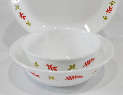 ❤️ 9-pc Corelle RAINFOREST SERVING SET Platter 1-Qt, 28-oz & 10-oz Dessert Bowls