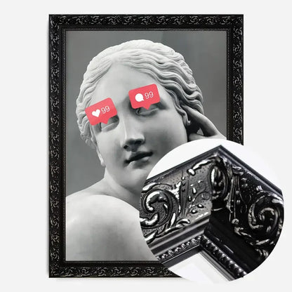 21x30cm | 8¼ x 11¾in / Black Ornate Frame