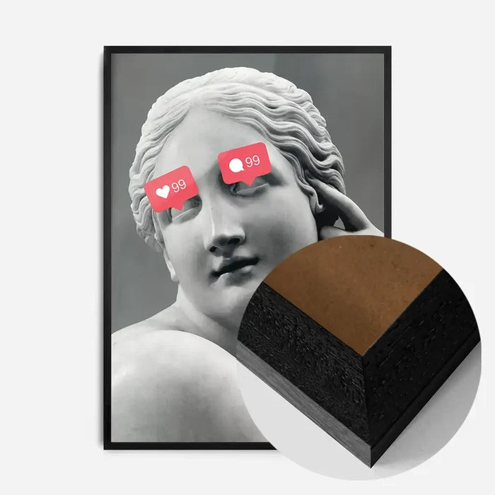 21x30cm | 8¼ x 11¾in / Black Wood Frame
