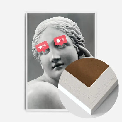 21x30cm | 8¼ x 11¾in / White Wood Frame