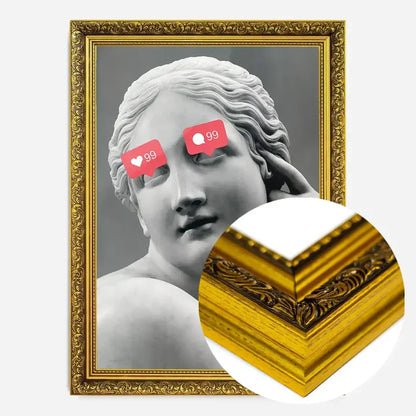 21x30cm | 8¼ x 11¾in / Gold Ornate Frame