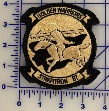 Officially Licensed US Navy VFA-87 Golden Warriors Squadron Patches