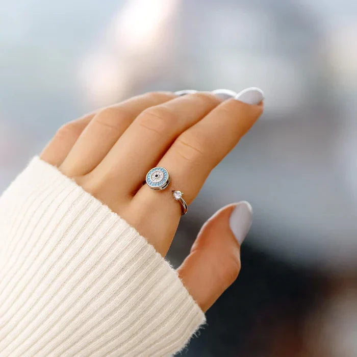 À ma fille – Bague anti-stress œil protecteur | Ajustable
