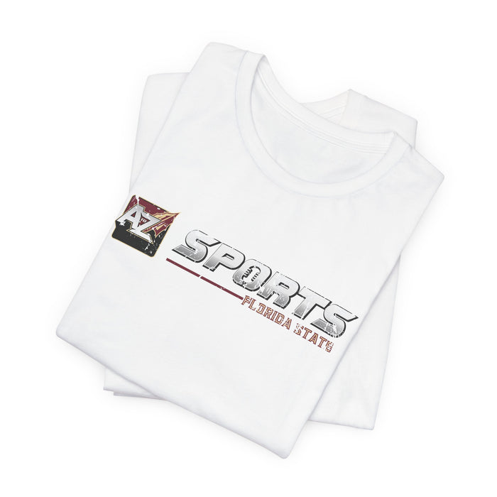 A to Z Sports Florida State Horizontal Distressed T-Shirt