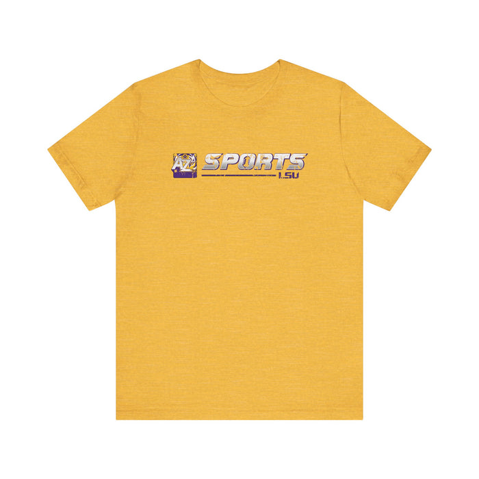 A to Z Sports LSU Distressed Horizontal T-Shirt