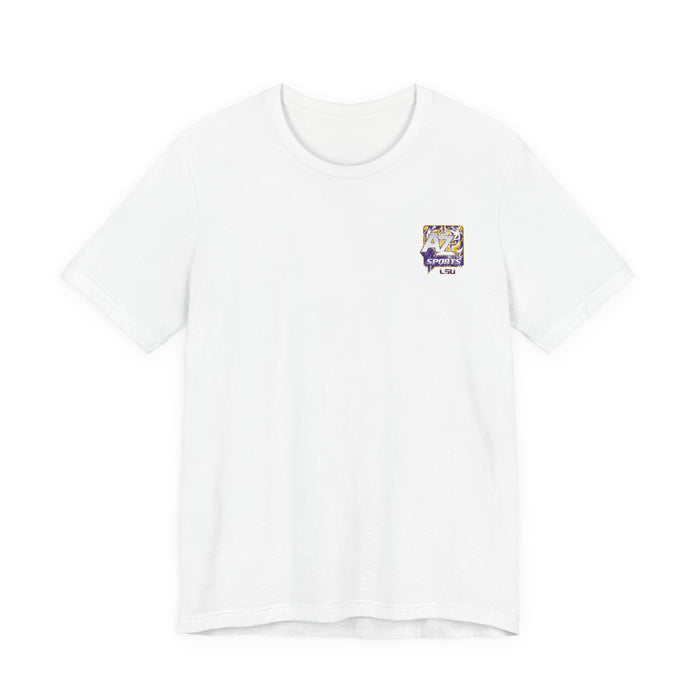 A to Z Sports LSU Distressed Pocket T-Shirt
