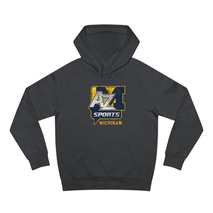 A to Z Sports Michigan Distressed Hoodie