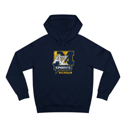 A to Z Sports Michigan Distressed Hoodie