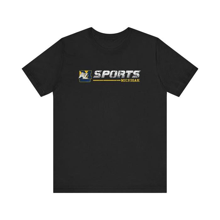 A to Z Sports Michigan Distressed Horizontal T-Shirt