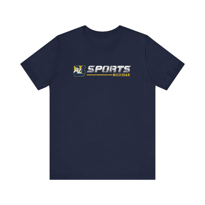 A to Z Sports Michigan Distressed Horizontal T-Shirt
