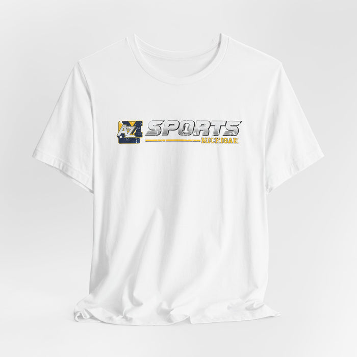 A to Z Sports Michigan Distressed Horizontal T-Shirt