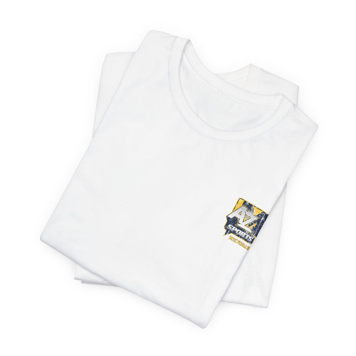 A to Z Sports Michigan Distressed Pocket T-Shirt