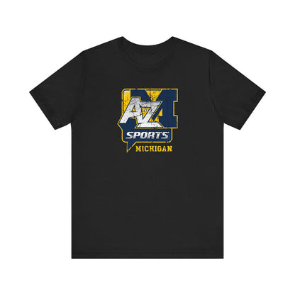 A to Z Sports Michigan Distressed T-Shirt