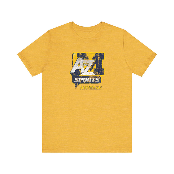A to Z Sports Michigan Distressed T-Shirt