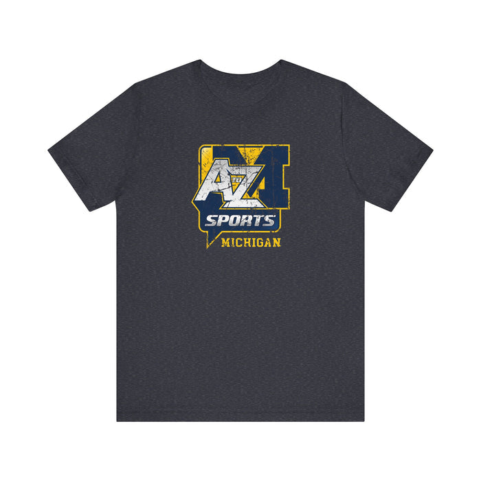 A to Z Sports Michigan Distressed T-Shirt