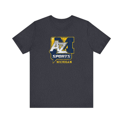 A to Z Sports Michigan Distressed T-Shirt