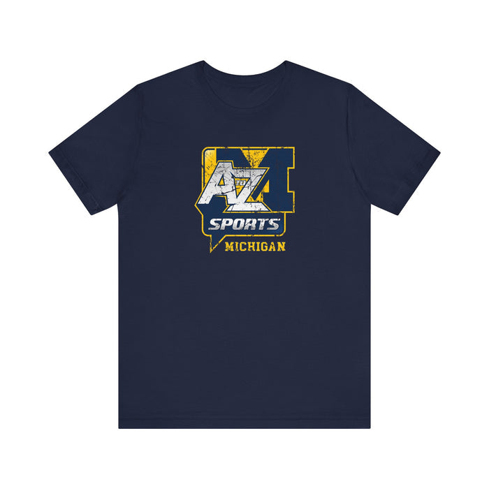 A to Z Sports Michigan Distressed T-Shirt