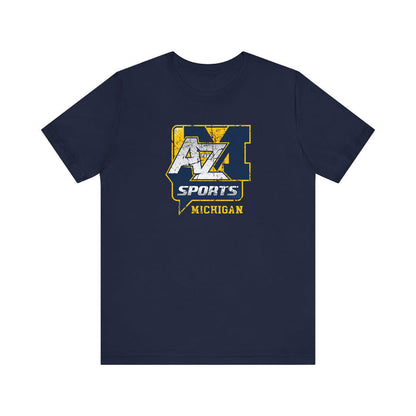 A to Z Sports Michigan Distressed T-Shirt