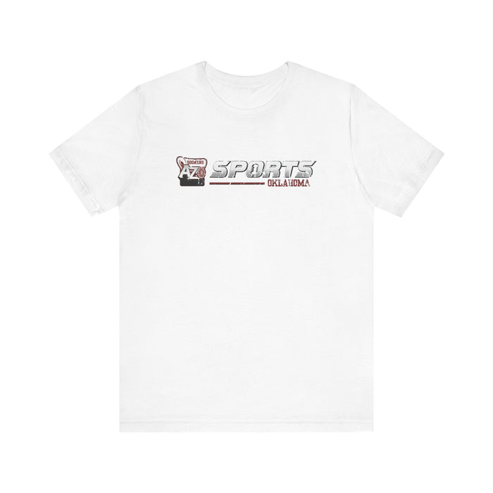 A to Z Sports Oklahoma Distressed Horizontal T-Shirt