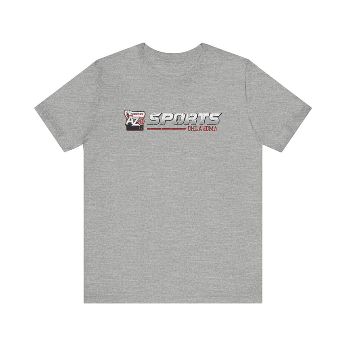 A to Z Sports Oklahoma Distressed Horizontal T-Shirt