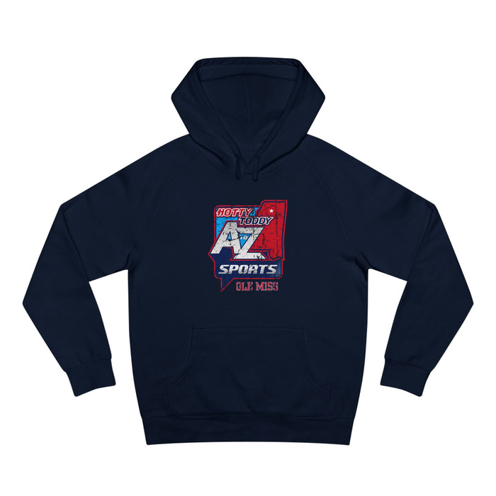 A to Z Sports Ole Miss Distressed Hoodie